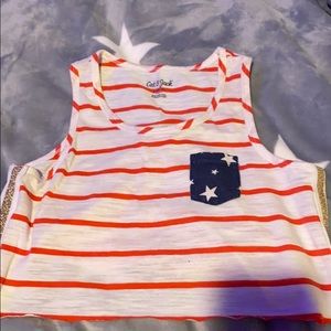 - Cropped American flag tank top barely worn